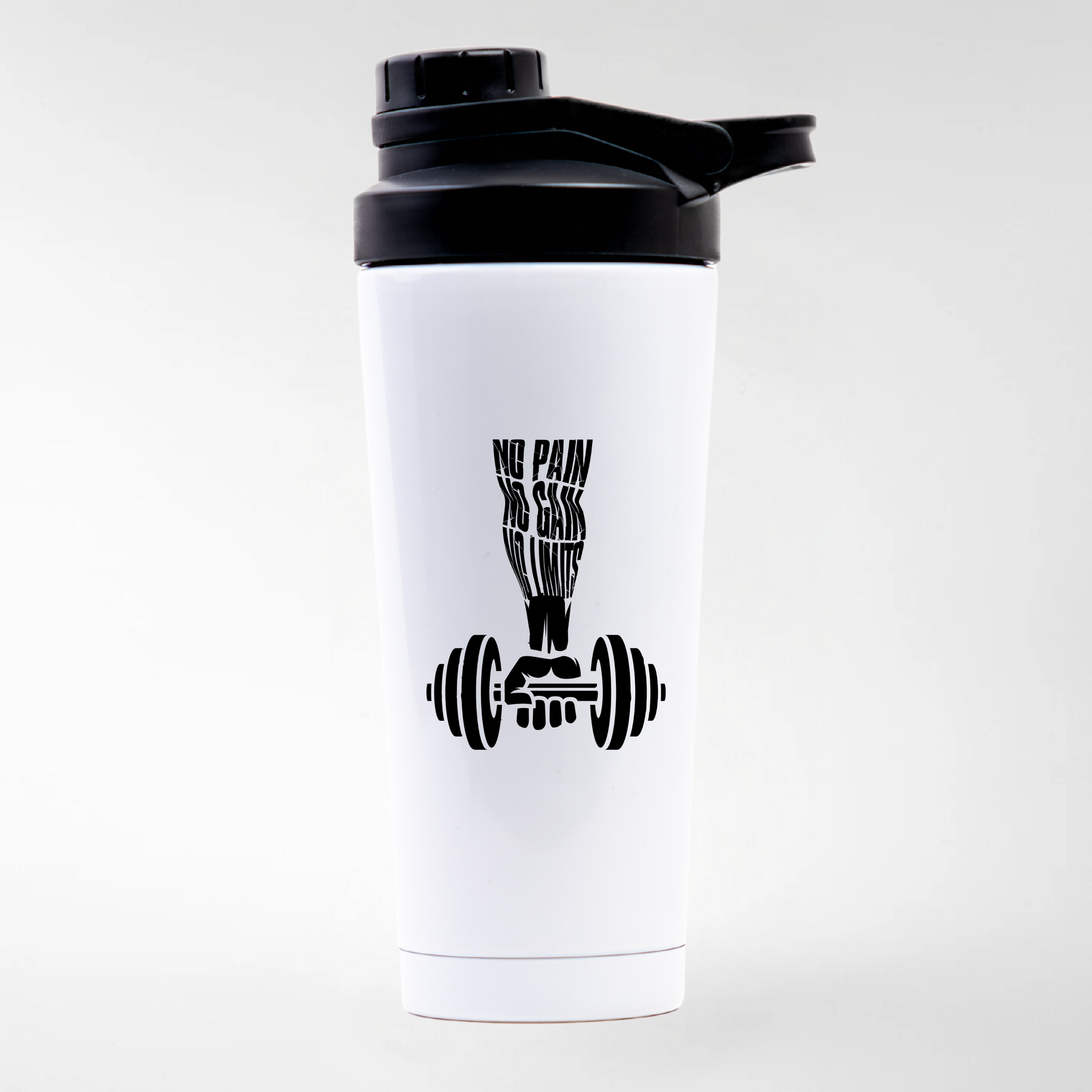 NO PAIN NO GAIN - EDELSTAHL SHAKER