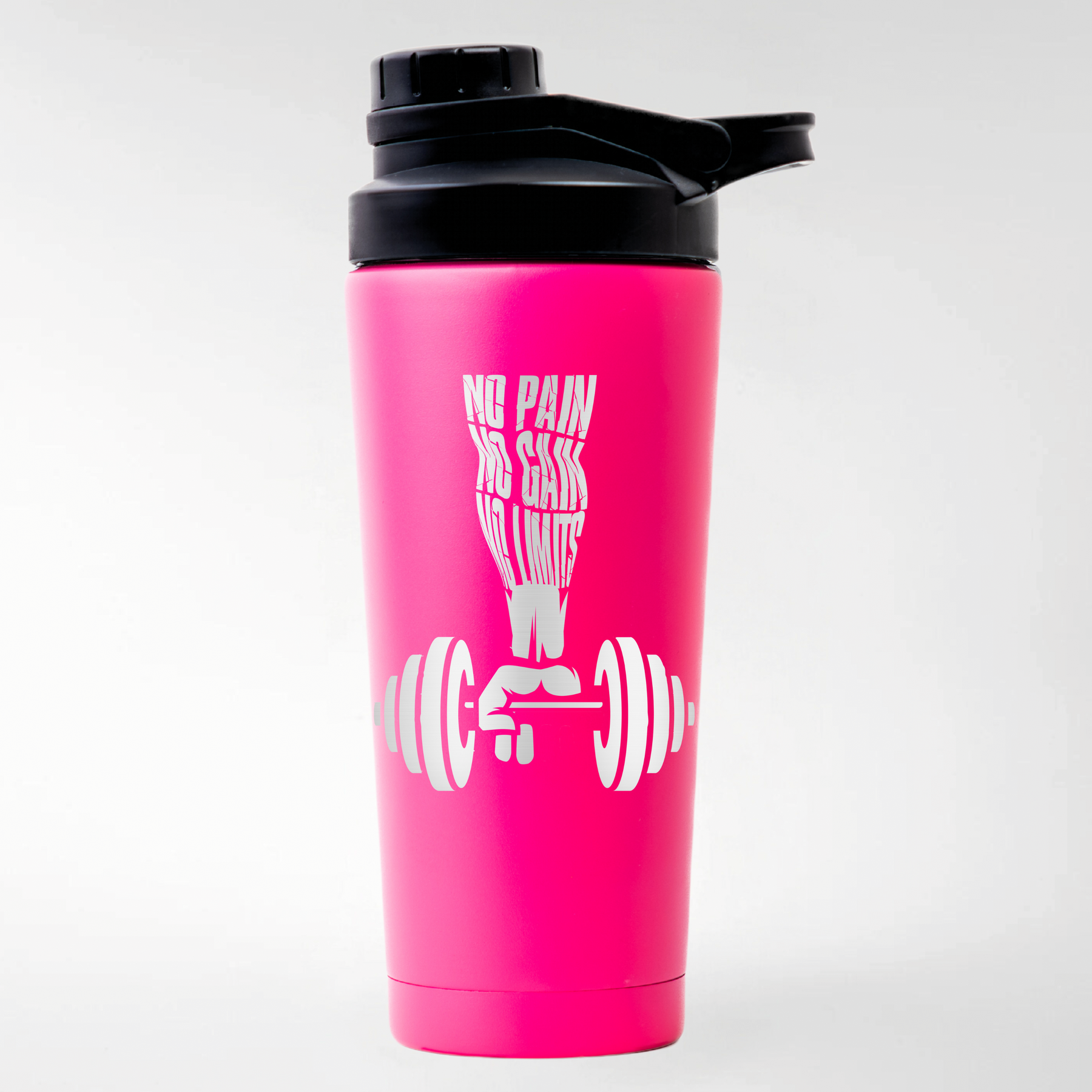 NO PAIN NO GAIN - EDELSTAHL SHAKER