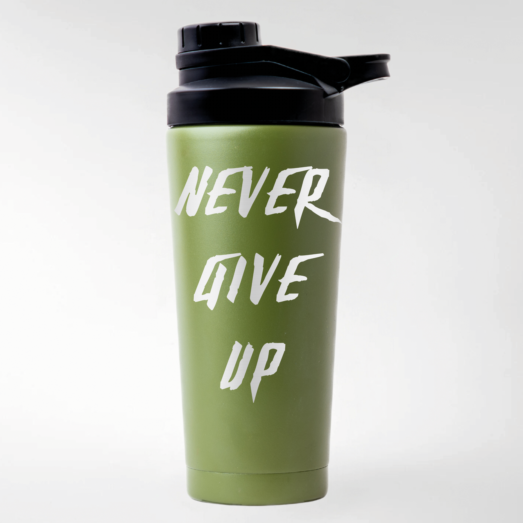 NEVER GIVE UP - EDELSTAHL SHAKER