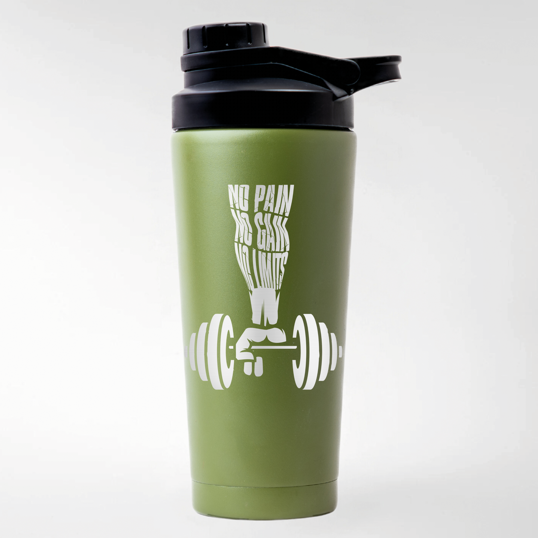 NO PAIN NO GAIN - EDELSTAHL SHAKER