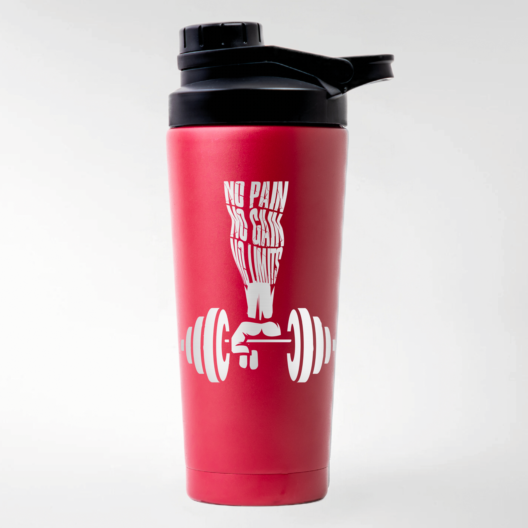 NO PAIN NO GAIN - EDELSTAHL SHAKER