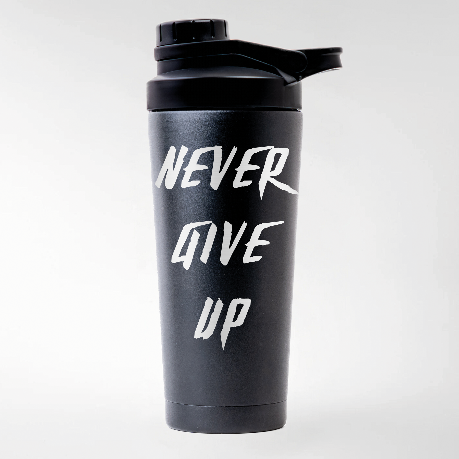 NEVER GIVE UP - EDELSTAHL SHAKER