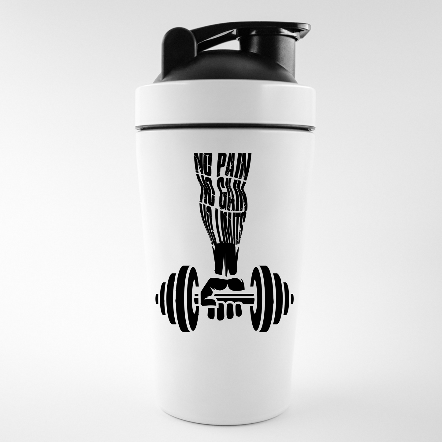 NO PAIN NO GAIN - EDELSTAHL SHAKER