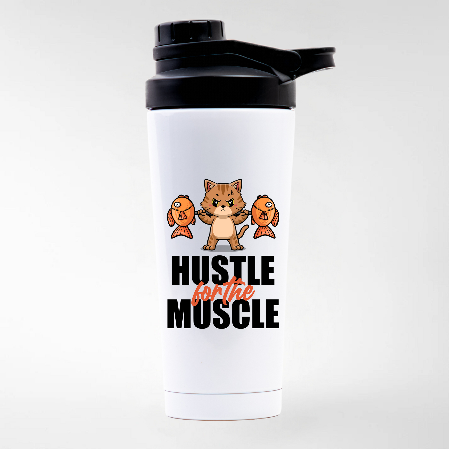 HUSTLE FOR THE MUSCLE - EDELSTAHL SHAKER