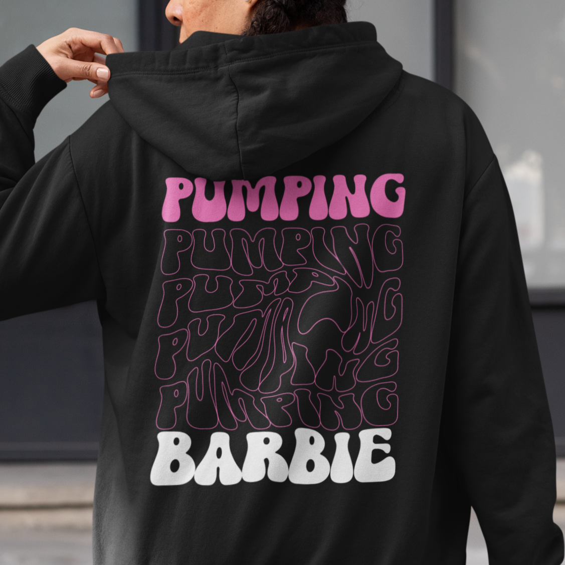 PUMPING BARBIE - HEAVY OVERSIZED HOODIE
