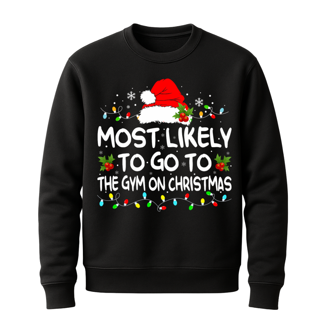 Lustiger Gym-Xmas Spruch  - Sweatshirt