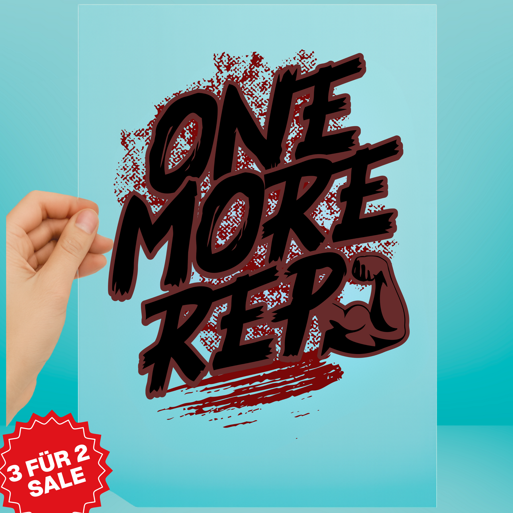 Bügelbild - One More Rep