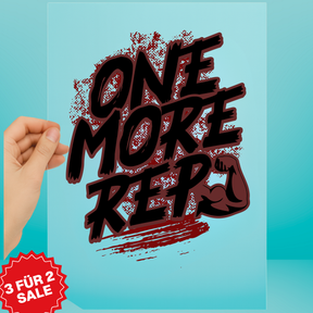 Bügelbild - One More Rep