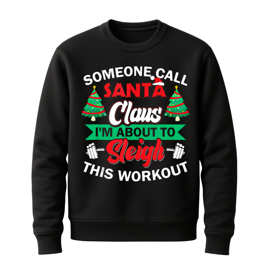 Lustiger Gym-Xmas Spruch  - Sweatshirt