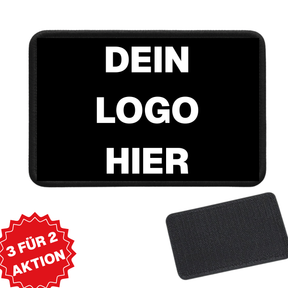 Personalisierbares Patch mit Klett – Eigenes Logo, Name, Flagge, QR Code, ab 1 Stück