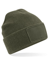 Beanie mit abnehmbarem Patch - kompatibel mit Personalisierbarem Patch mit Klett