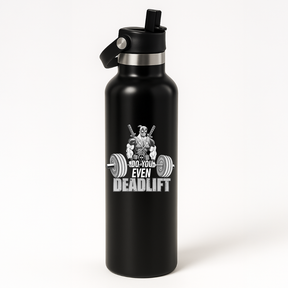 Thermo Edelstahl Sportflasche – 750 ml | Doppelwandig & mit Klapp-Strohhalm