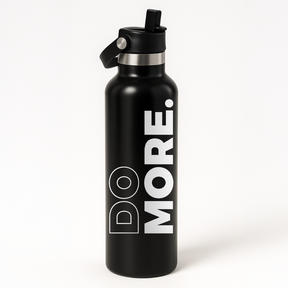 Thermo Edelstahl Sportflasche – 750 ml | Doppelwandig & mit Klapp-Strohhalm