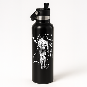 Thermo Edelstahl Sportflasche – 750 ml | Doppelwandig & mit Klapp-Strohhalm