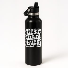 Thermo Edelstahl Sportflasche – 750 ml | Doppelwandig & mit Klapp-Strohhalm