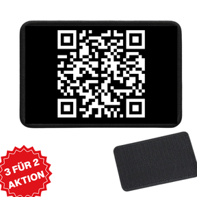 Personalisierbares Patch mit Klett – Eigenes Logo, Name, Flagge, QR Code, ab 1 Stück