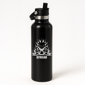 Thermo Edelstahl Sportflasche – 750 ml | Doppelwandig & mit Klapp-Strohhalm