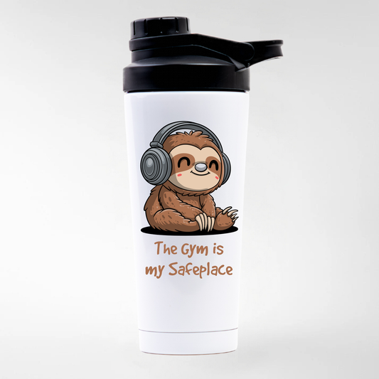 THE GYM IS MY SAFEPLACE - EDELSTAHL SHAKER