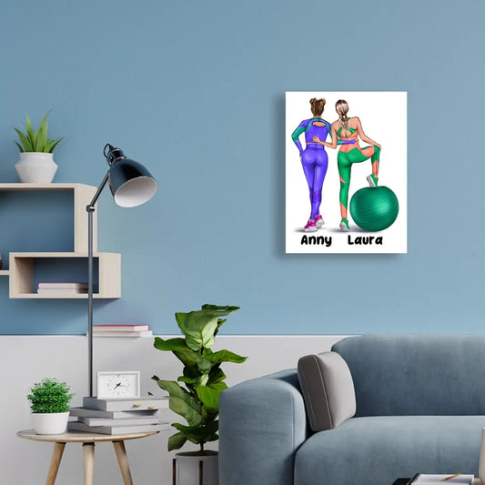 GYM GIRL - CUSTOMIZABLE CANVAS