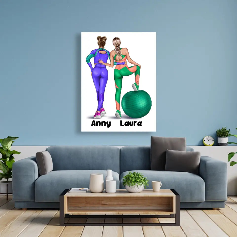 GYM GIRL - CUSTOMIZABLE CANVAS