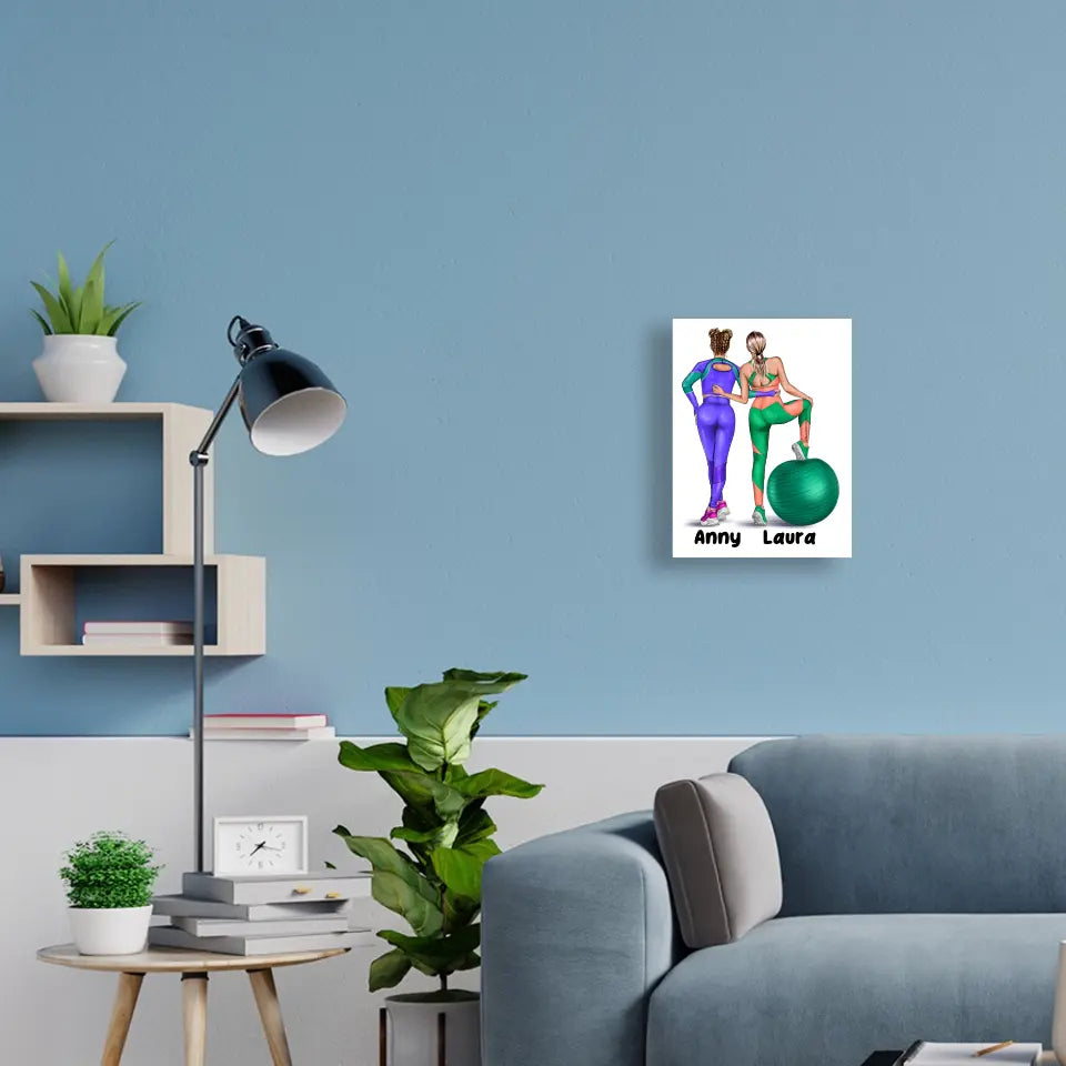 GYM GIRL - CUSTOMIZABLE CANVAS