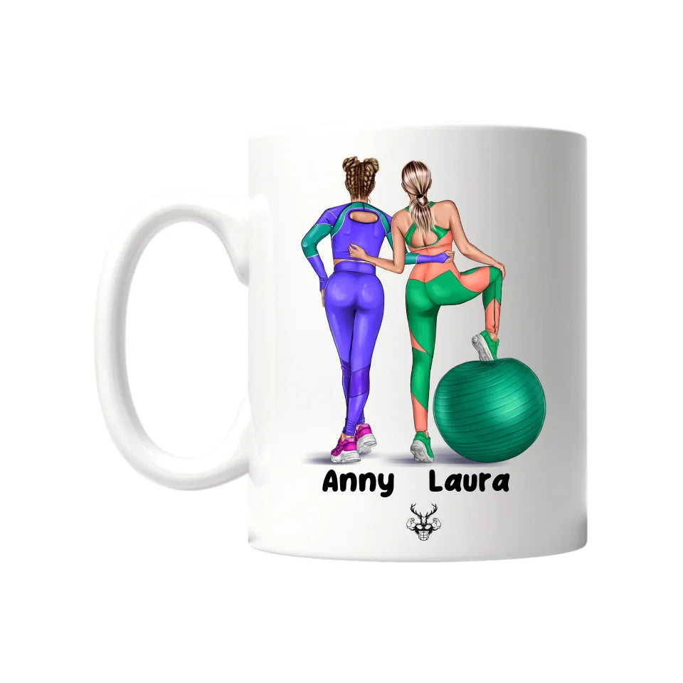 GYM GIRLS - PERSONALISIERBARE TASSE