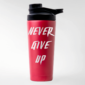 NEVER GIVE UP - EDELSTAHL SHAKER