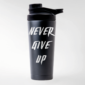 NEVER GIVE UP - EDELSTAHL SHAKER
