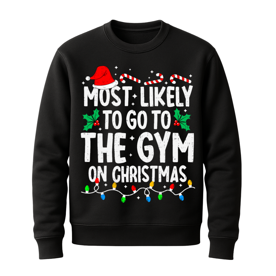 Lustiger Gym-Xmas Spruch  - Sweatshirt