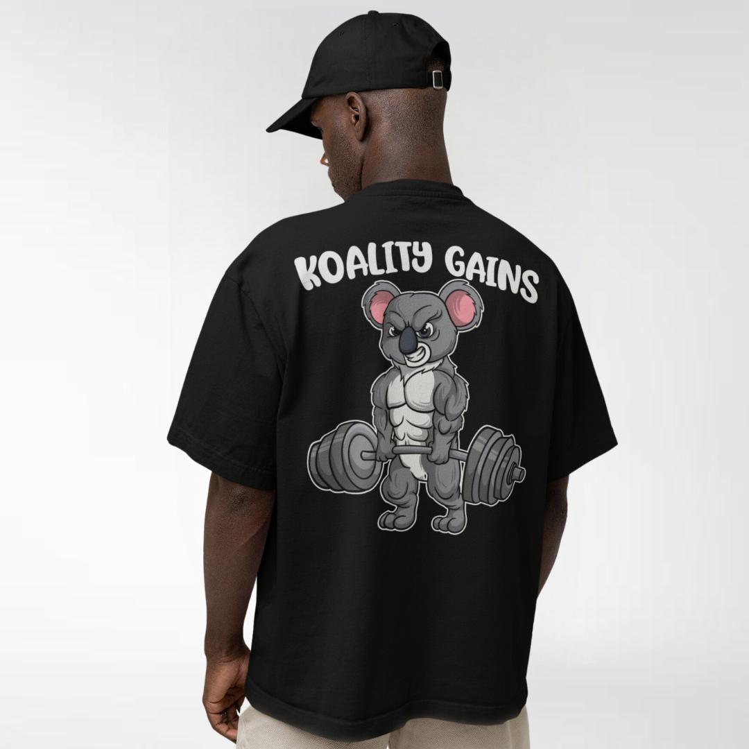 KOALITY GAINS - OVERSIZED SHIRT BACKPRINT