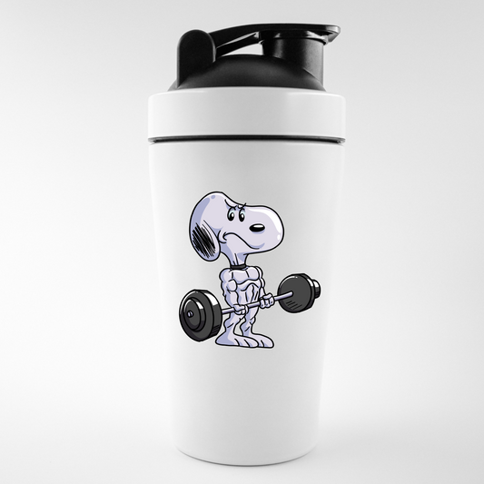 SNOOPY GYM - STAINLESS STEEL SHAKER