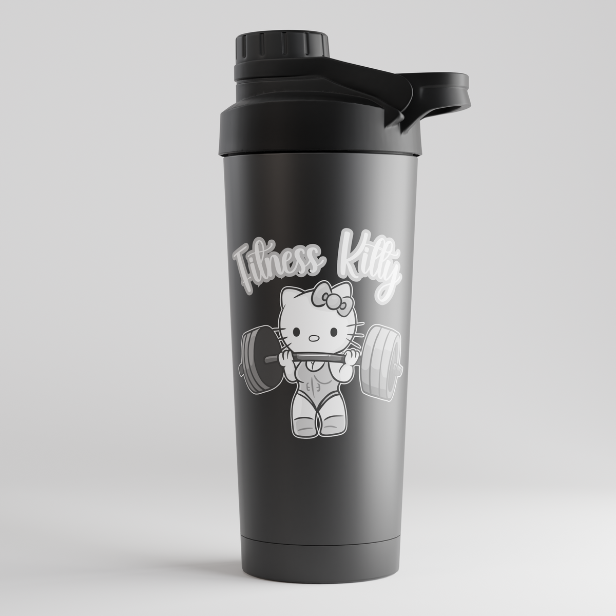 FITNESS KITTY - STAINLESS STEEL SHAKER