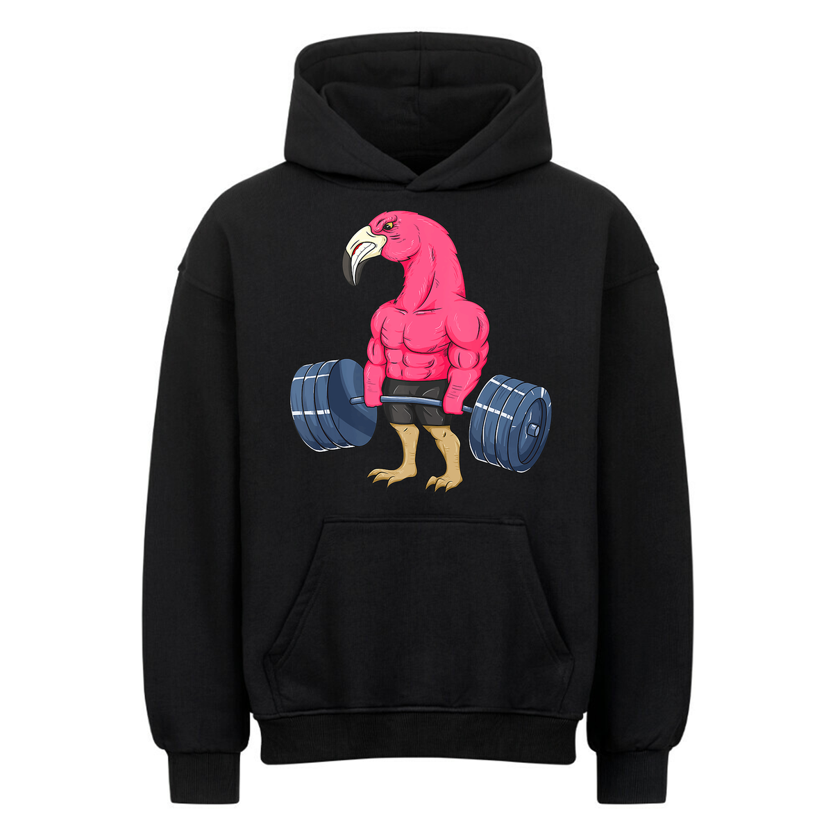 Pumping Flamingo - Oversized Hoodie