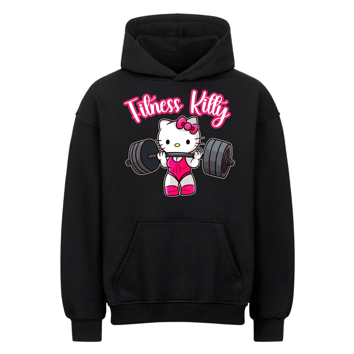 Fitness Kitty - Oversized Hoodie