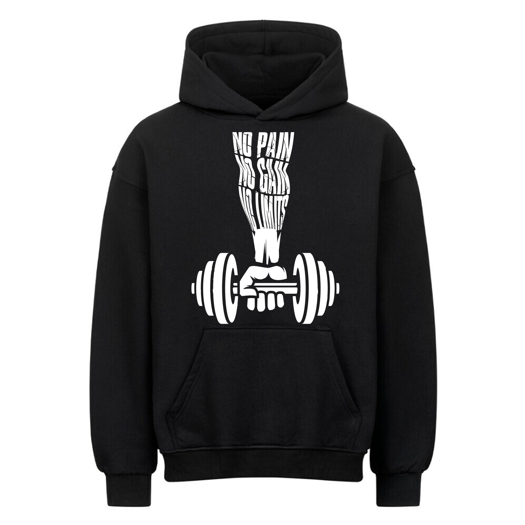 No Pain no Gain- Oversized Hoodie