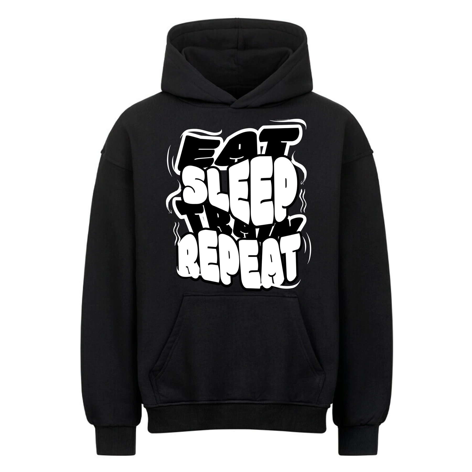 Eat Sleep Train Repeat -Oversized Hoodie