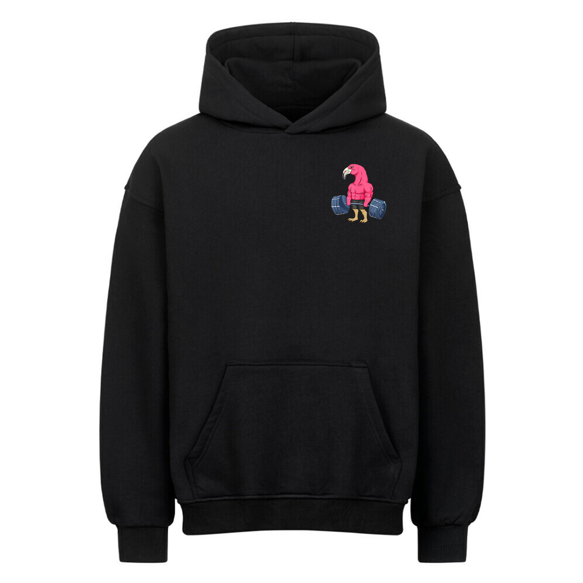Pumping Flamingo - Oversized Hoodie