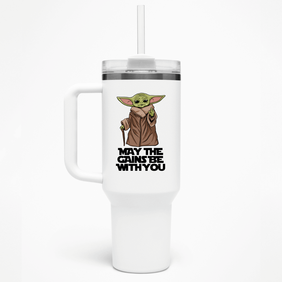 MAY THE GAINS BE WITH YOU - THERMO CUP