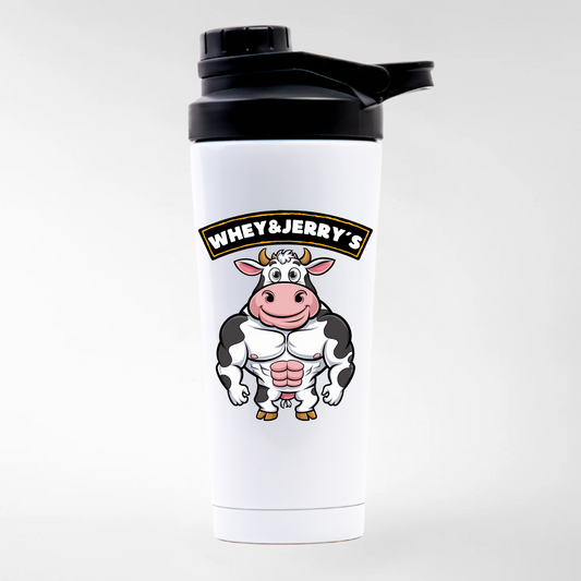 WHEY & JERRY´S - EDELSTAHL SHAKER