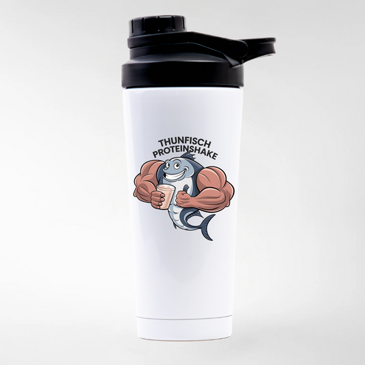 THUNFISCH PROTEINSHAKE - EDELSTAHL SHAKER