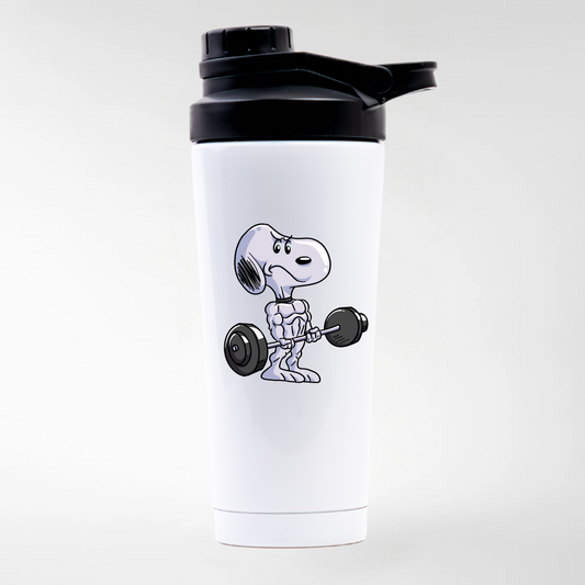 SNOOPY GYM - STAINLESS STEEL SHAKER