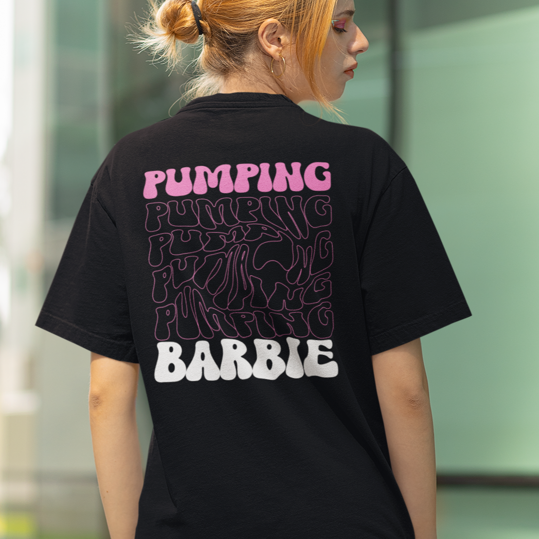 PUMPING BARBIE - OVERSIZED SHIRT BACKPRINT