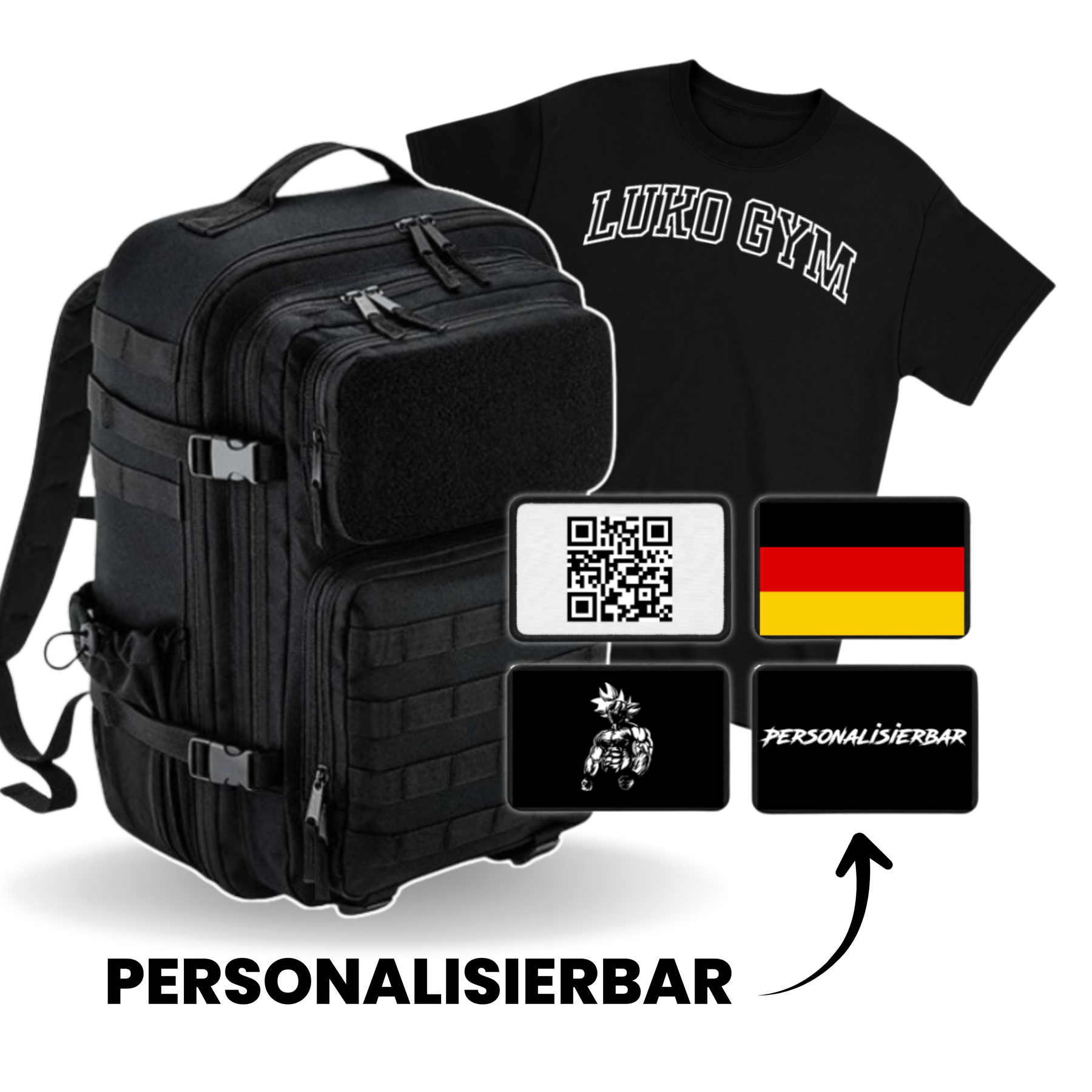 Tactical Patch Premium Bundle - 4 Patches + 35Liter Tactical Backpack + GRATIS SHIRT